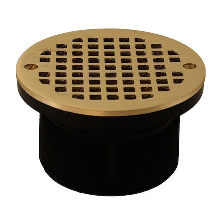 Jones Stephens 3-1/2in. IPS ABS Spud with 5in. Polished Brass Strainer D57212